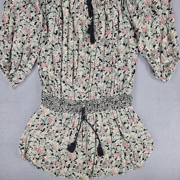 Vintage Denim & Supply Ralph Lauren Dress Womens Large Boho Chic Peasant Floral - Picture 4 of 12